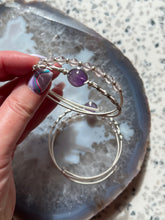 Load image into Gallery viewer, Amethyst Sterling Silver Wrap Bracelet