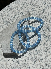 Load image into Gallery viewer, Pastel Blue Selenite 8mm Bracelet