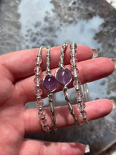 Load image into Gallery viewer, Amethyst Sterling Silver Wrap Bracelet