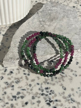Load image into Gallery viewer, Ruby in Zoisite High Grade Faceted Bracelet