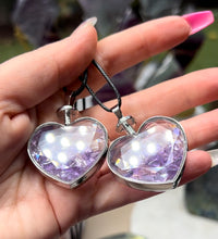 Load image into Gallery viewer, Glass Amethyst Chip Pendant