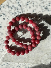 Load image into Gallery viewer, Rhodonite High Grade 10-12mm Bracelet