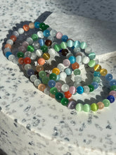 Load image into Gallery viewer, Rainbow Cats Eye Bracelet