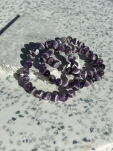 Load image into Gallery viewer, Chevron Amethyst 8mm Bracelet