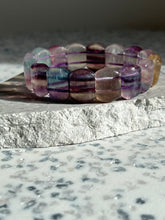 Load image into Gallery viewer, Rainbow Fluorite Chunky Bracelet