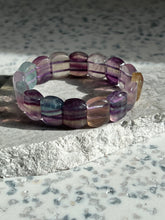 Load image into Gallery viewer, Rainbow Fluorite Chunky Bracelet