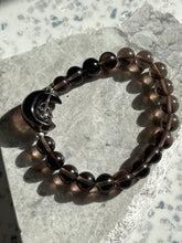 Load image into Gallery viewer, Smokey Quartz Moon 8mm Bracelet