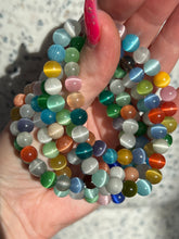 Load image into Gallery viewer, Rainbow Cats Eye Bracelet