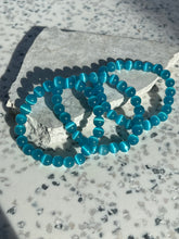 Load image into Gallery viewer, Blue Cats Eye 8mm Bracelet