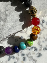 Load image into Gallery viewer, Chakra Lava Stone 8mm Bracelet