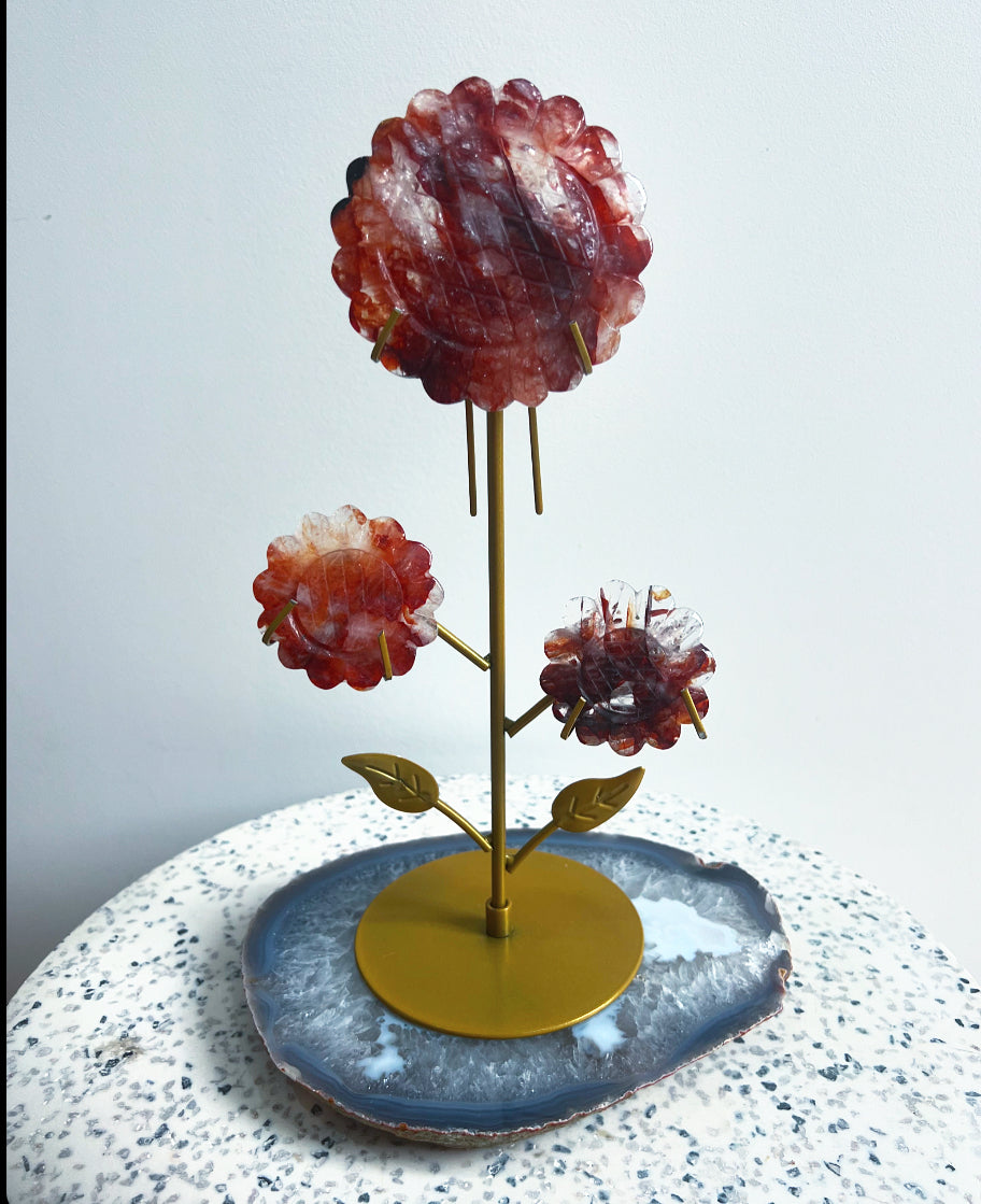 Fire Quartz Sunflowers