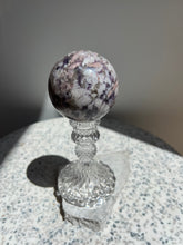 Load image into Gallery viewer, Pink Tourmaline with inclusions Sphere
