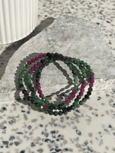 Load image into Gallery viewer, Ruby in Zoisite High Grade Faceted Bracelet
