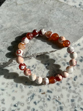 Load image into Gallery viewer, Orange Orca Agate 8mm Bracelet
