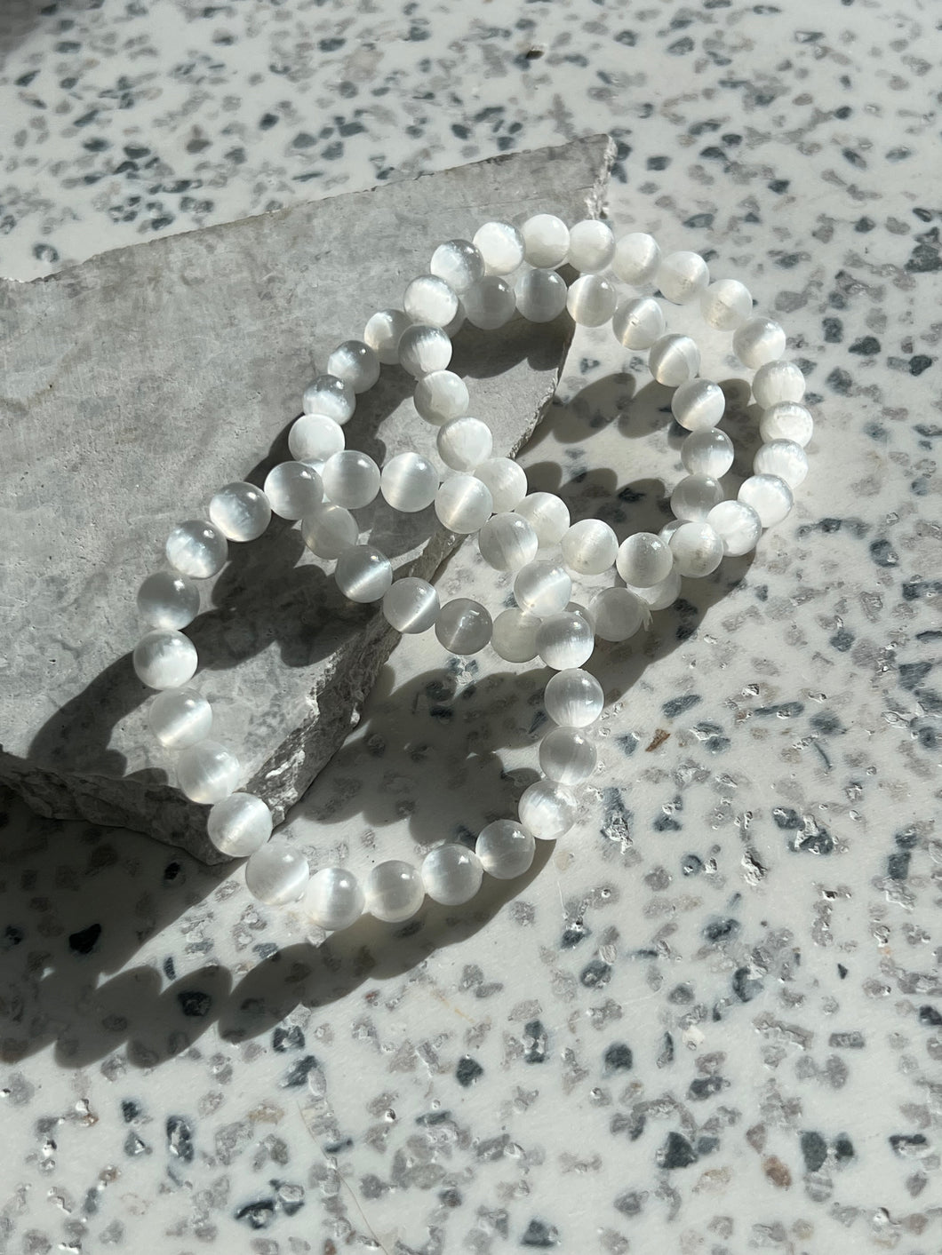 Selenite 8mm Bracelet