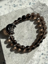 Load image into Gallery viewer, Smokey Quartz Moon 8mm Bracelet
