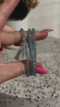 Load and play video in Gallery viewer, Blue Topaz High Grade Faceted Bracelet

