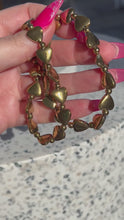 Load and play video in Gallery viewer, Pyrite Heart Bracelet
