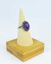 Load image into Gallery viewer, Charoite Silver Ring 1
