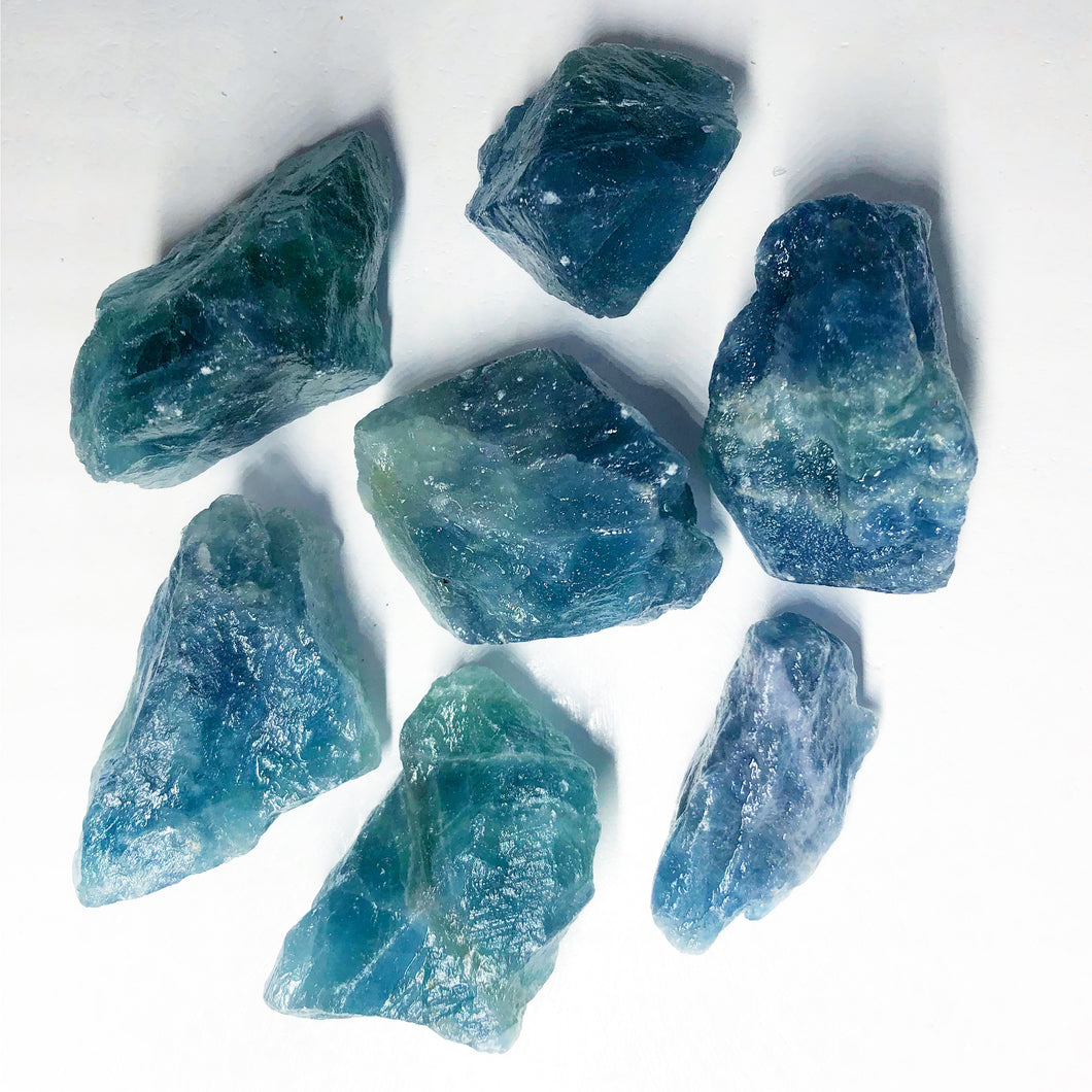 Blue Green Fluorite Raw Chunk