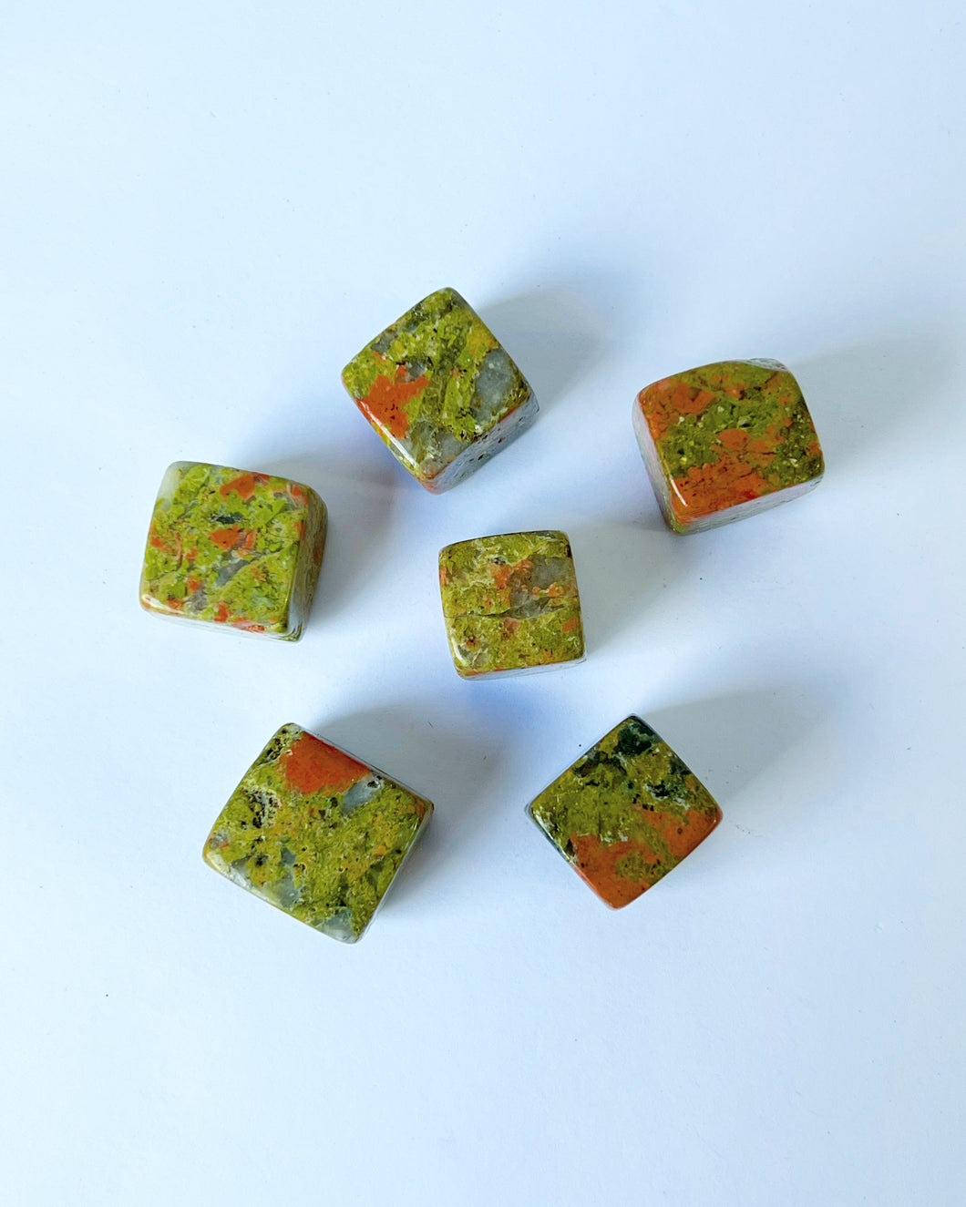 Unakite Jasper Cubes